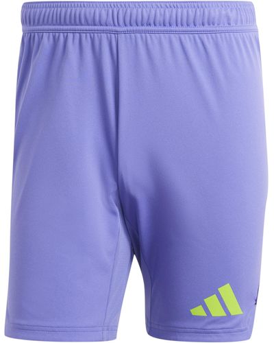 adidas Football Team Sport Textile Goalkeeper Trousers Tiro 24 Pro Goalkeeper Shorts Purple Xs - Blue