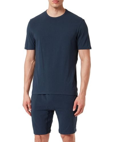 Calvin Klein S/S Short Set Schlafanzug - Blau