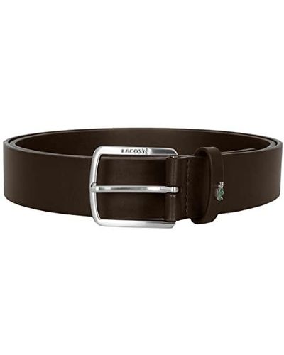 Lacoste Rc4067 Leather Goods Belt - Bruin