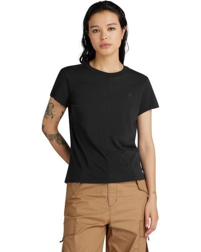 G-Star RAW Cucitura Frontale Top - Nero