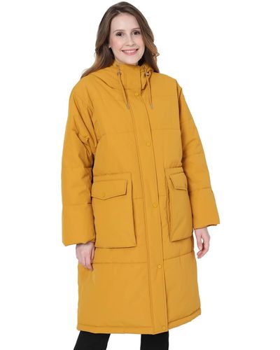 Vero Moda Vmelanor Long Padded Jacket Ga Boos - Yellow