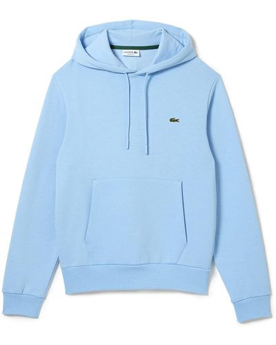 Lacoste Logo Pullover Hoodie in Blue for Men Lyst UK