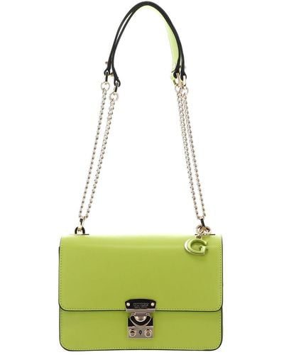 Guess Eliette Covertible Xbody Flap Chartreuse - Verde