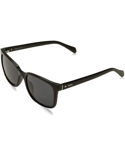 Fossil Male Sunglass Style Fos 2099/g/s Oval - Black