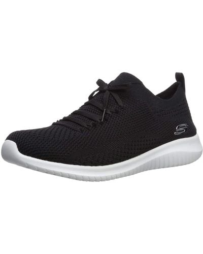 Skechers Sport Ultra Flex Statements Sneaker,black/white,7.5 M Us