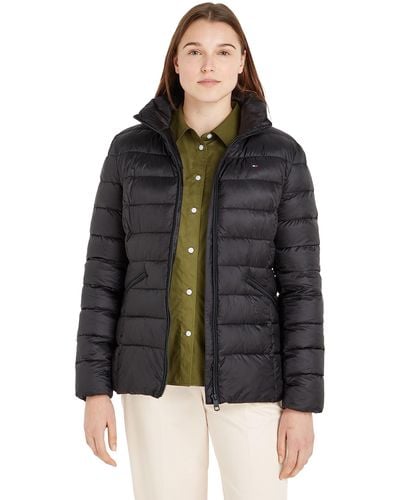 Tommy Hilfiger Veste Padded Global Stripe Jacket Mi-Saison - Noir