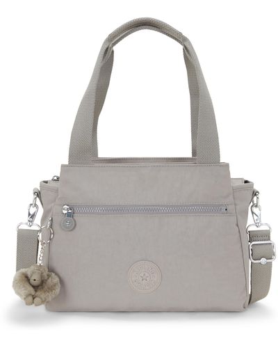 Kipling Shoulder Bag Elysia Gris Medium - Gray