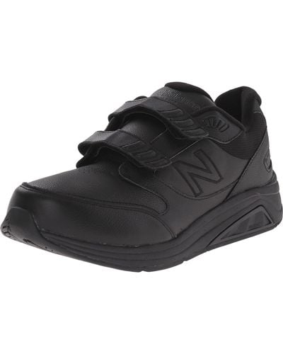 New Balance S Hook And Loop Leather 928v2 Shoes - Black