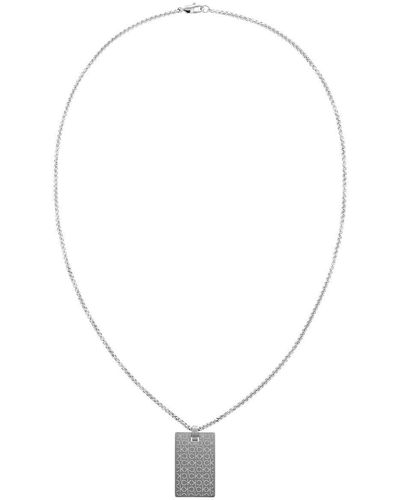 Calvin Klein Collar para Hombre Colección CK ICONIC FOR HIM de Acero inoxidable - 35000404 - Blanco