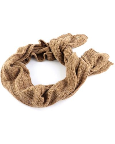 Tommy Hilfiger TH Timeless Scarf Cable Countryside Khaki - Mettallic