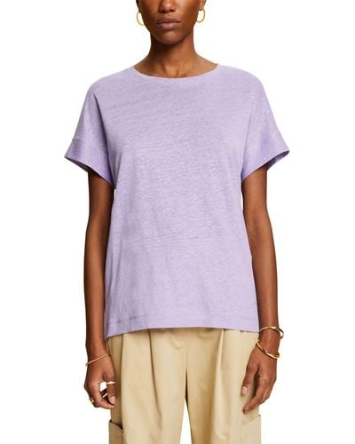 Esprit Collection 033eo1k302 T-shirt - Purple