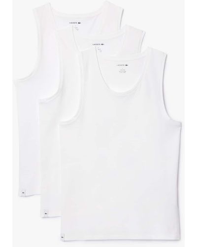 Lacoste Th3441 Pyjama Top - White