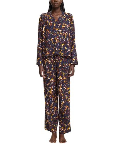 Esprit Pijama de Tejido Impreso Juego - Multicolor