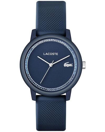 Lacoste Montre Analogique à Quartz pour avec Bracelet en Silicone Bleu - 2001290