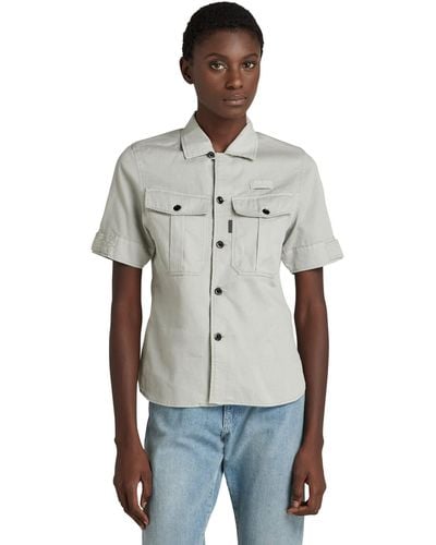G-Star RAW Camisa Officer Blouse - Gris