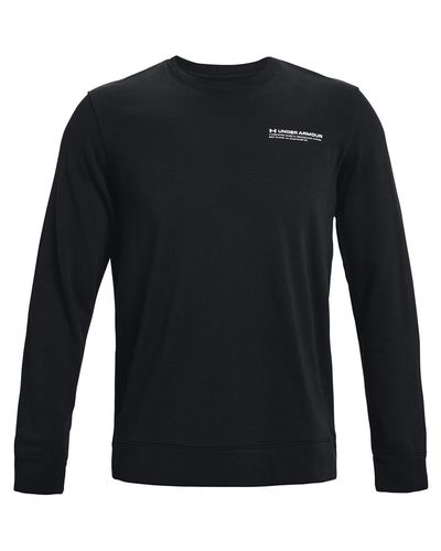 Under Armour S Rival Terry Crew Jumper Black L