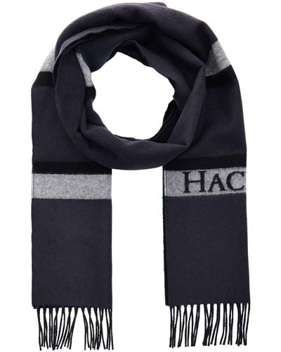 Hackett Hack Jac Strip Cold Weather Scarf - Blue