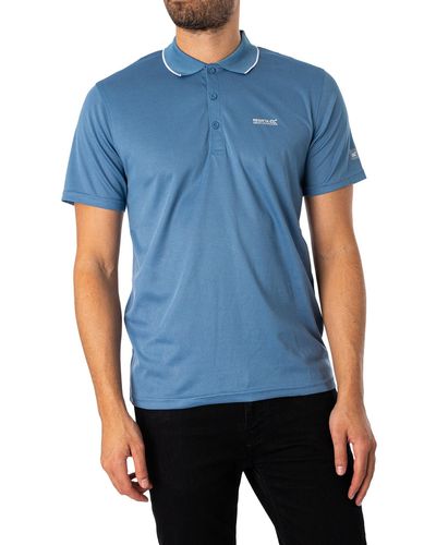 Regatta Maverick V Active-Polo para Hombre Camiseta - Azul