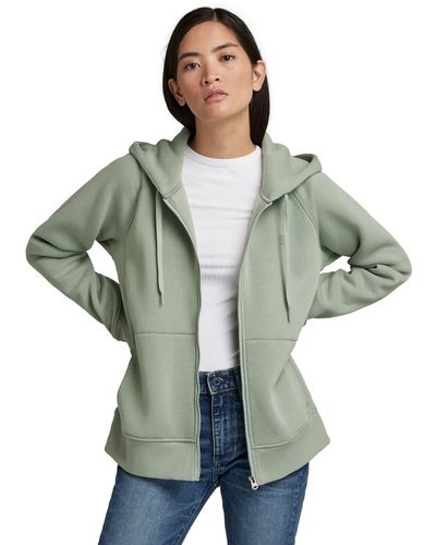 G-Star RAW Premium Core 2.0 Hooded Zip Through Sweater - Grigio