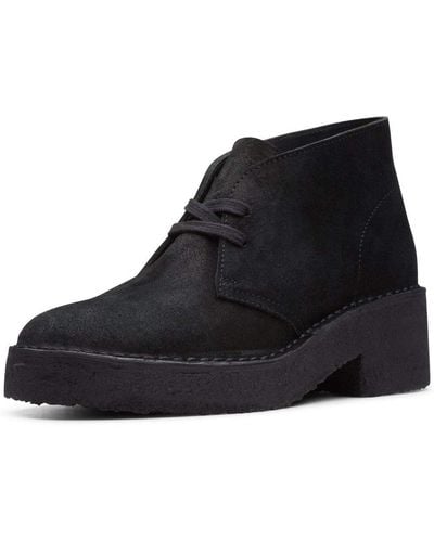 Clarks Arisa Desert Womens Casual Boots - Black