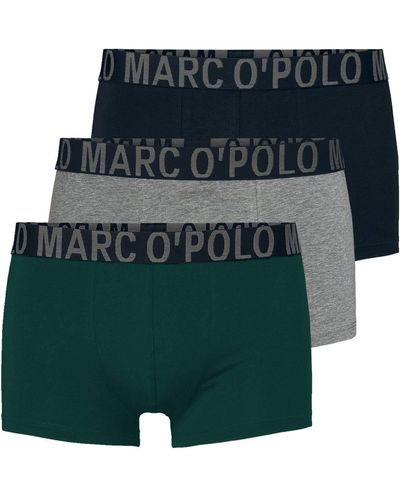 Marc O' Polo Body & Beach Multipack M-Shorts 3-Pack Retroshorts - Grün