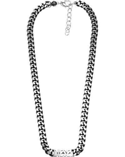 DIESEL Dx1385040 Choker Necklace Stainless Steel Black