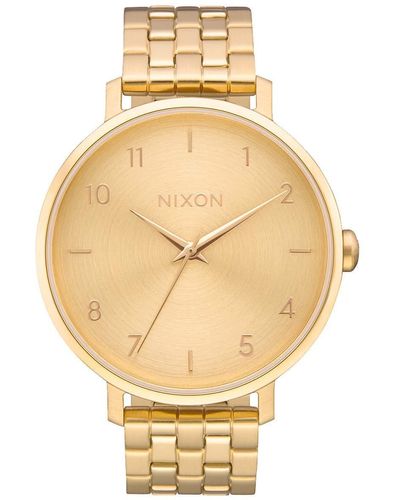 Nixon Analog Quarz Uhr mit Edelstahl Armband A1090502-00 - Mettallic