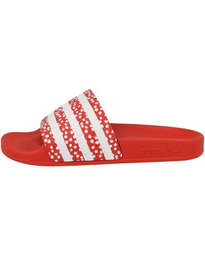 adidas Adilette Slide Sandal - Rot
