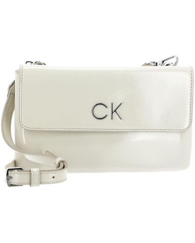 Calvin Klein RE-Lock DBL XBODY W/Flap SAFF K60K609861 Crossovers - Weiß