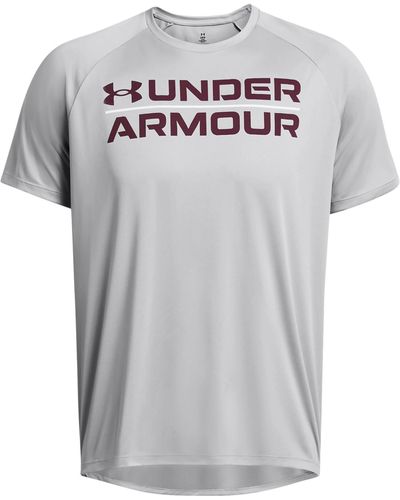 Under Armour Velocity Graphic Short Sleeve T-shirt - Grey