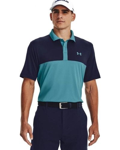 Under Armour Performance 3.0 Colorblock S Polo - Blue