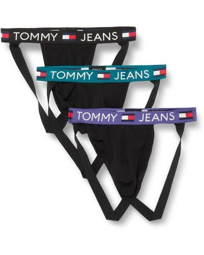Tommy Hilfiger Pack Of 3 Jock Strap Sports Underwear Stretch Cotton - White