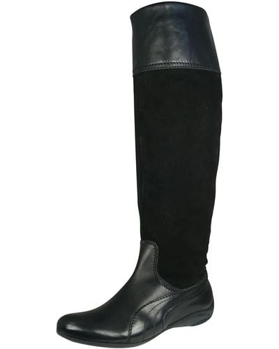 PUMA Speedcat Re Luxe Boot Leather Tall Riding Boots-black-4