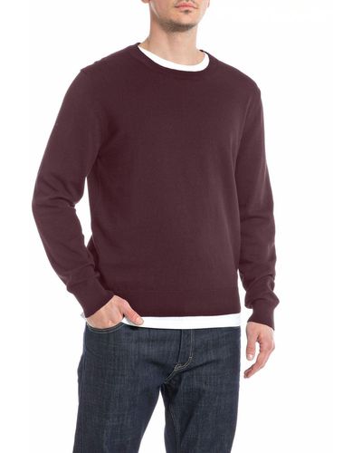 Replay Pullover Baumwolle - Lila