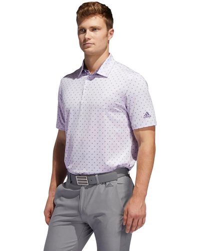 adidas Ultimate365 Badge Of Sport Polo Shirt - Purple
