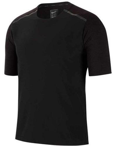 Nike M NK TCH Pck Tech Knit SS Top T-Shirt - Noir