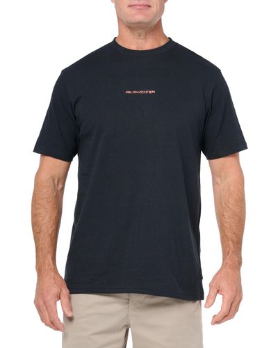 Quiksilver Surf Safari Short Sleeve Tee Shirt T - Blue