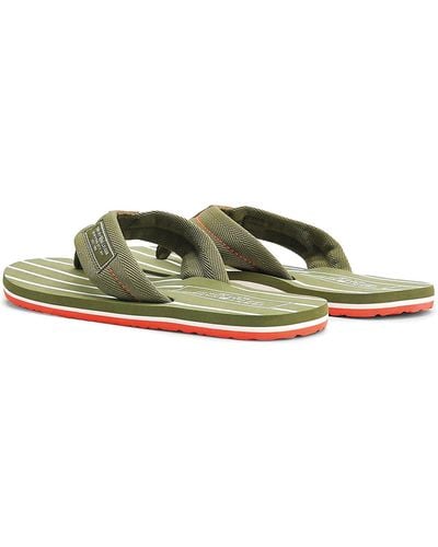Tommy Hilfiger Tongs Patch Beach Sandal Claquettes - Vert