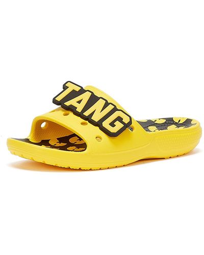 Crocs™ X Wu Tang Clan Classic s Yellow/Black Slides-UK 6 / EU 39-40 - Gelb