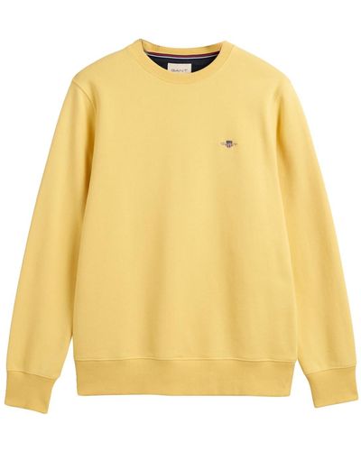 GANT Reg Shield C-neck Sweat Sweatshirt - Yellow