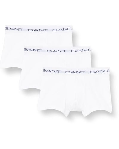 GANT Essential 3-Pack Trunk CTN STR Unterhemd - Weiß