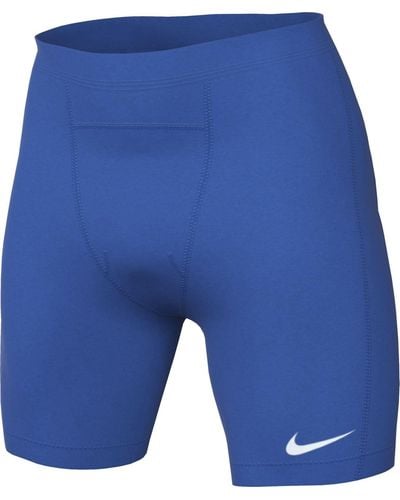 Nike Mid Thigh Length Tight M Nk Df Strike Np Short - Blauw