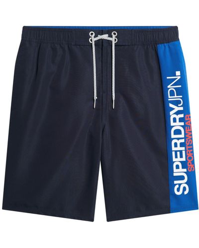 Superdry 19" Sportswear Boardshorts aus recyceltem Material mit Logo Kräftiges Marineblau XL