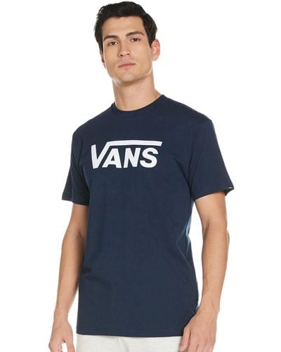 Vans Classic T - Shirt, Blau (Navy/white), X-Small