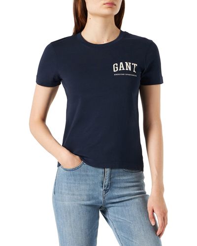 GANT D2. Retro Shield T-Shirt - Blu