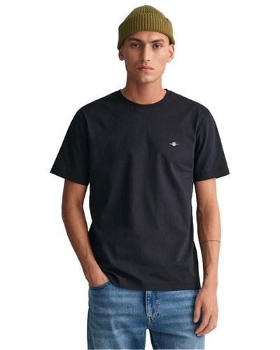GANT Solid T-Shirt Uomo - Nero