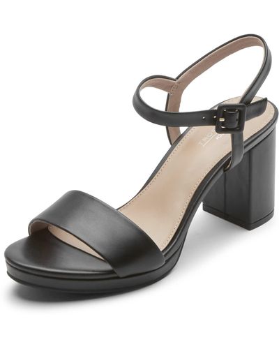 Rockport S Tabitha 2-strap Heels - Black