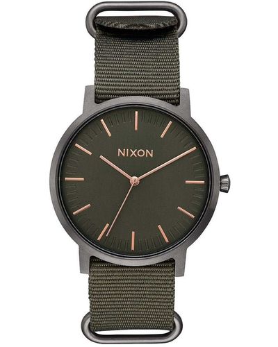 Nixon Analog Quarz Uhr mit Nylon Armband A10592441-00 - Mehrfarbig