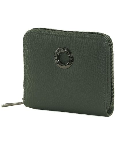 Mandarina Duck Mellow Leather Zip Wallet Loden - Grün