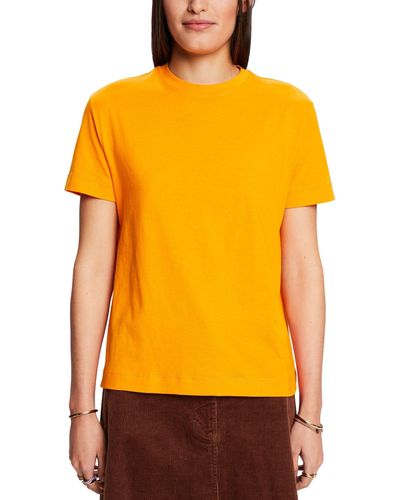 Esprit 103ee1k345 T-shirt - Yellow